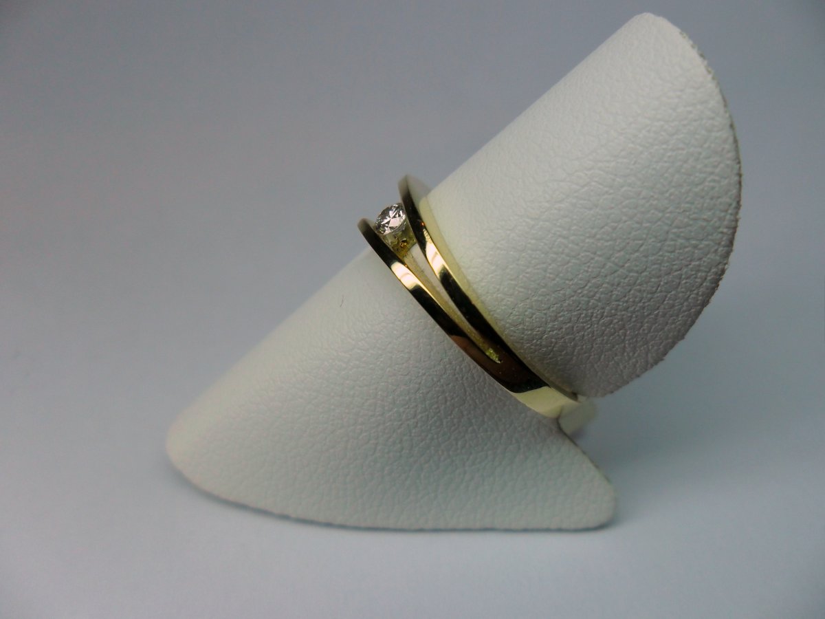 Clamp Ring Yellow Gold 0.08 crt.